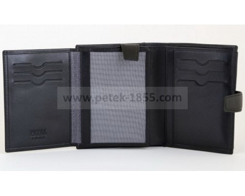 Бумажник с хлястиком из кожи Petek 297.000.01